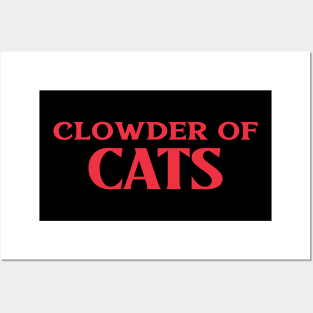 Clowder of Cats Collective Animal Nouns Posters and Art